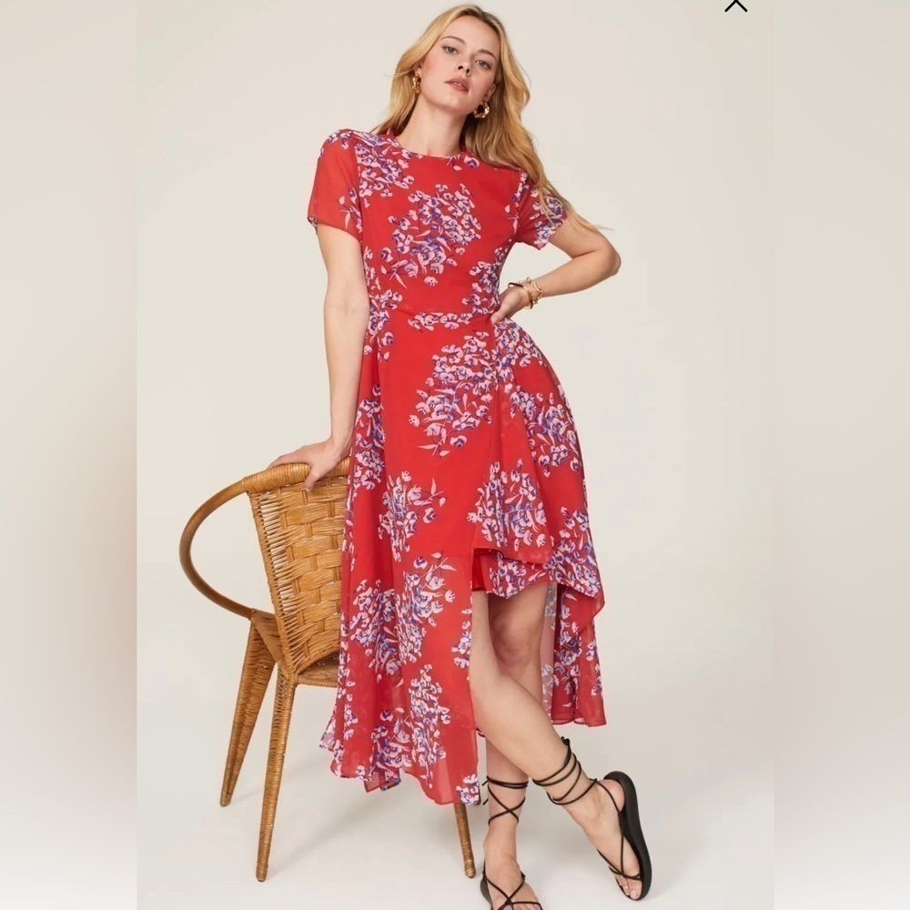 Saunders Collective Chiffon Maxi Dress